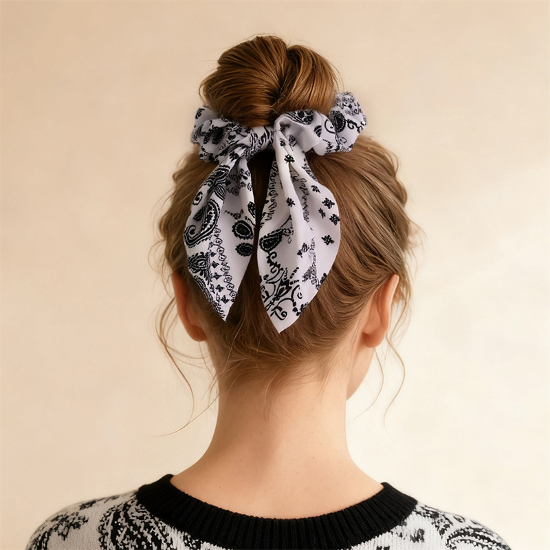Hair Tie Velvet - Conjunto de 2 Scrunchies Estampados –