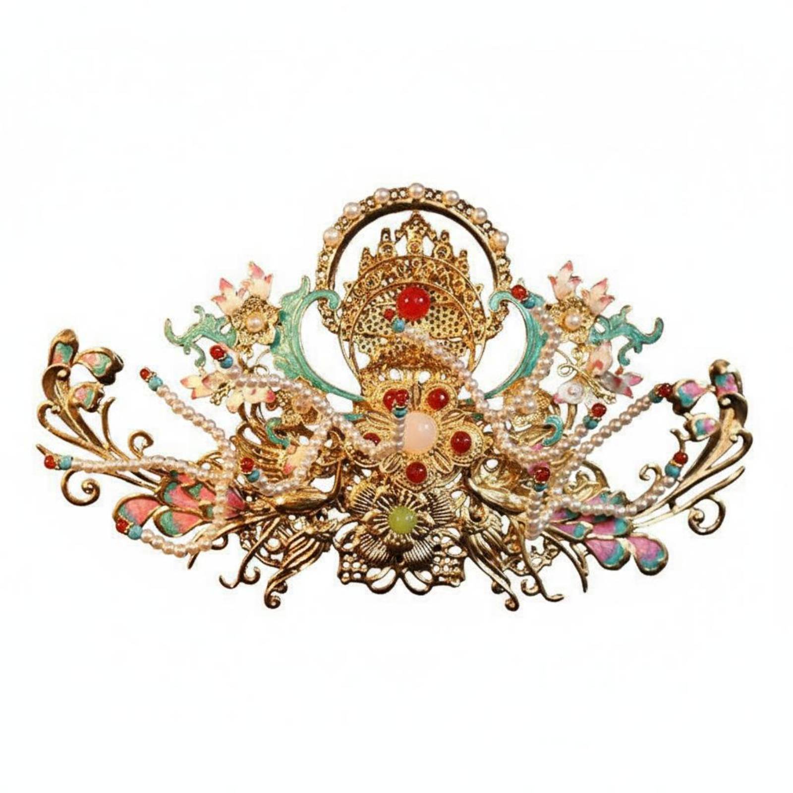 Women'S Accessories Designer - Coroa de Cabelo Tradicional Chinesa com