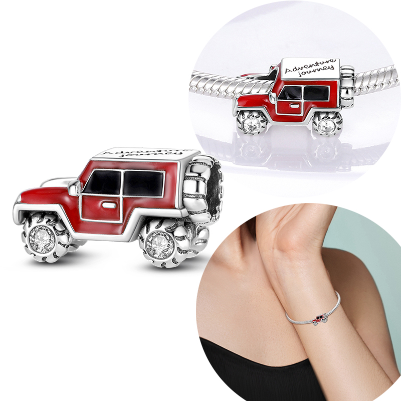 Women'S Jeep Accessories - Original 925 prata esterlina encantos suv