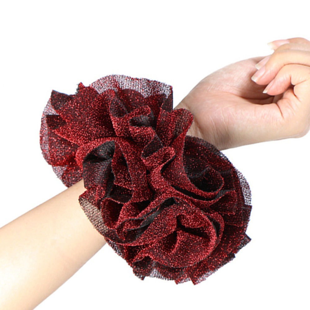 Hair Tie Velvet - Novos Scrunchies Oversize de Tecido Artístico,