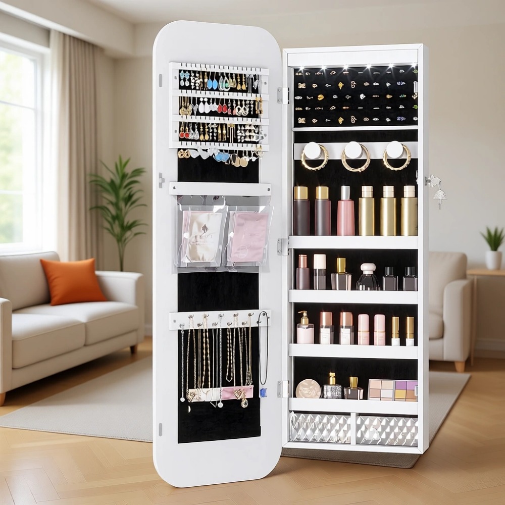 Women Accessories Organizer - Armário de Joias Iluminado por LED