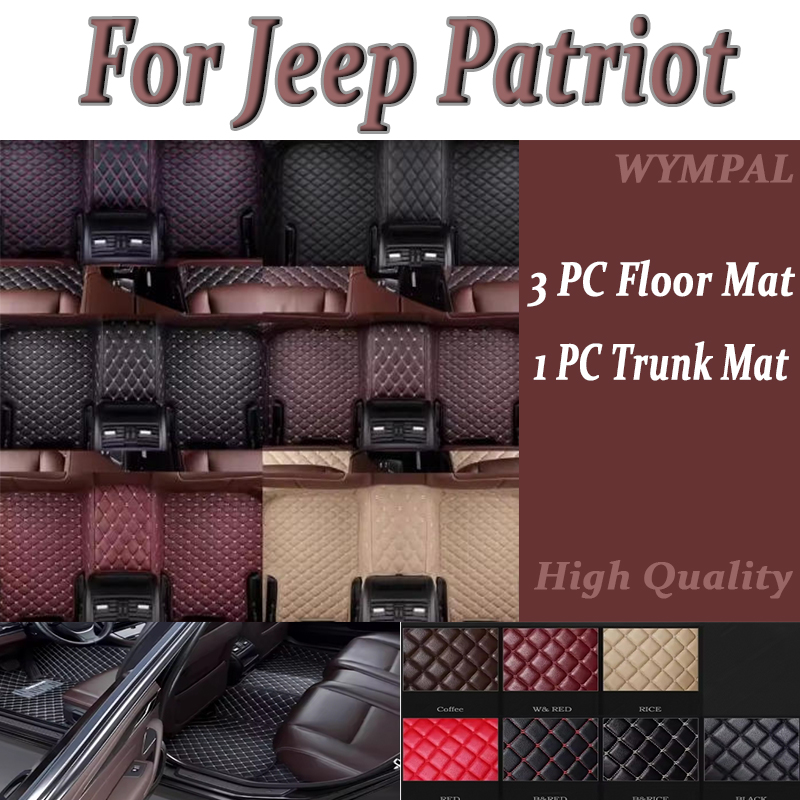 Women'S Jeep Accessories - Luxo personalizado auto luxo couro tapete