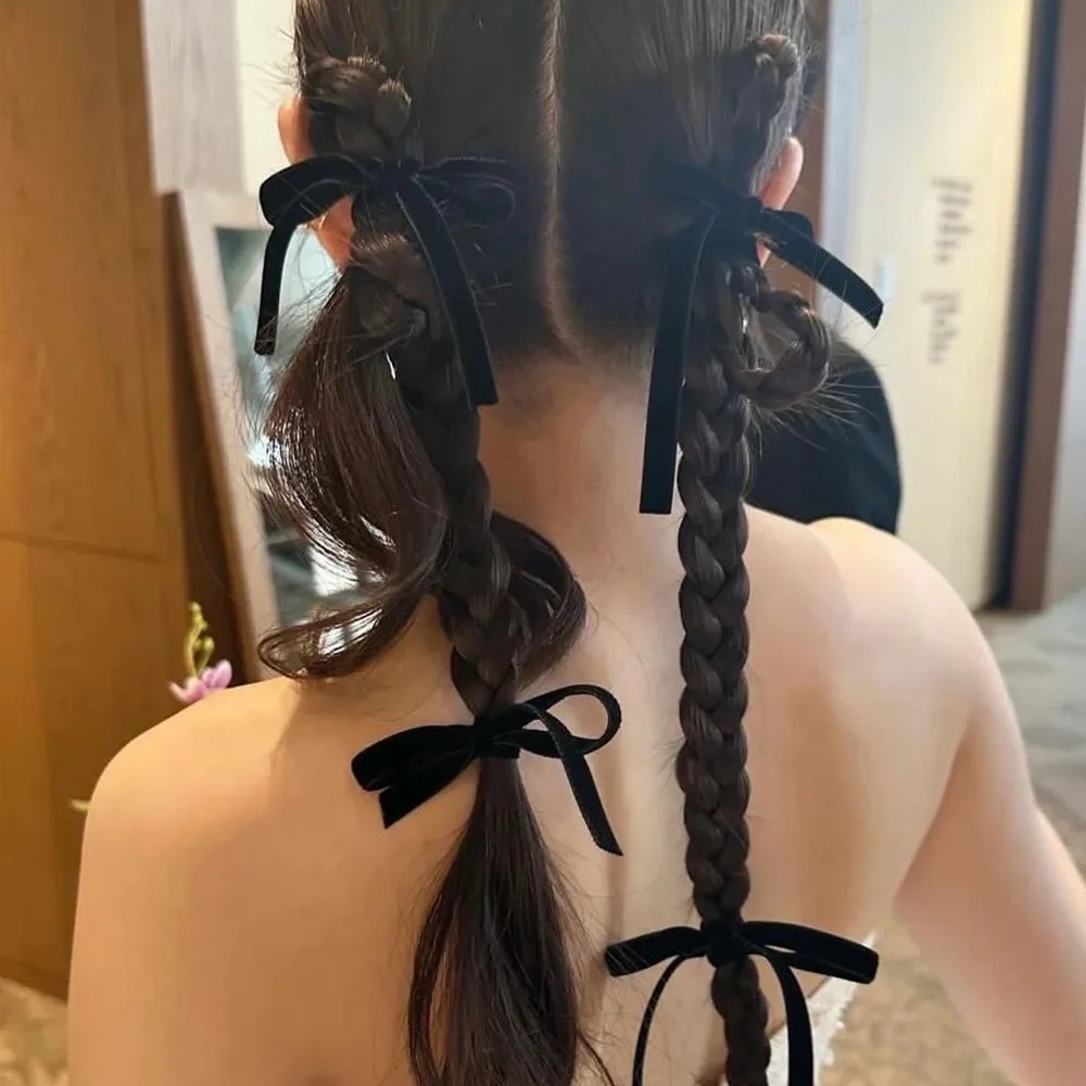 2 Laços de Cabelo de Veludo Pr - Hair Tie Velvet avaliação e preço