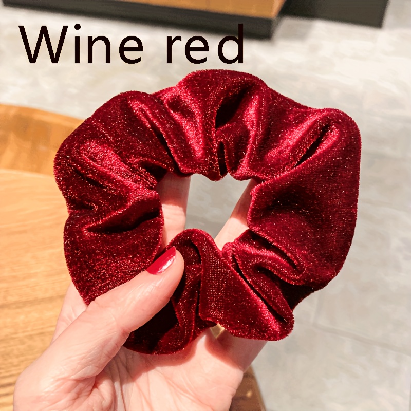 1 peça de scrunchie de veludo  - Hair Tie Velvet avaliação e preço