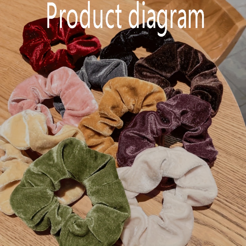 1 peça de scrunchie de veludo  - Hair Tie Velvet avaliação e preço