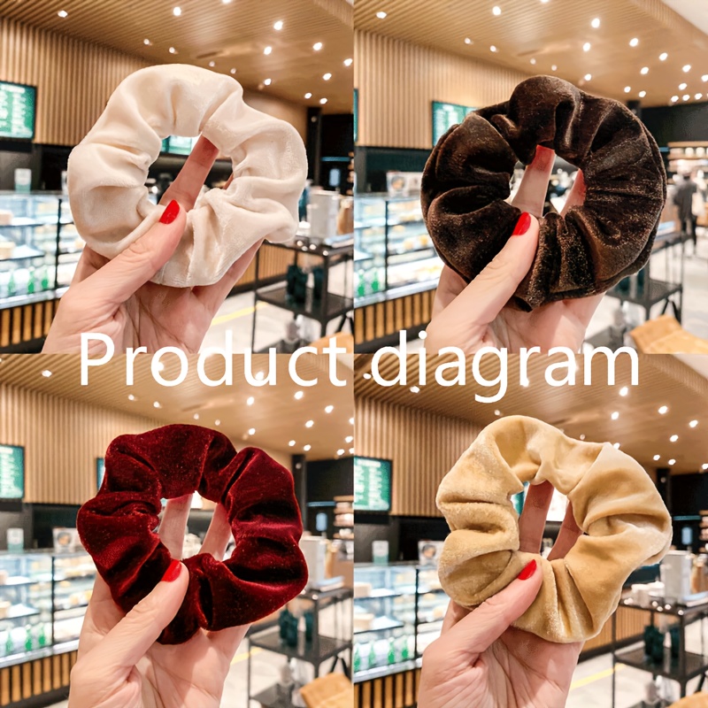 1 peça de scrunchie de veludo  - Hair Tie Velvet avaliação e preço
