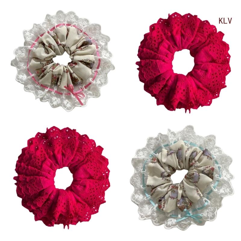 Elásticos renda para cabelo, f - Hair Tie Velvet avaliação e preço