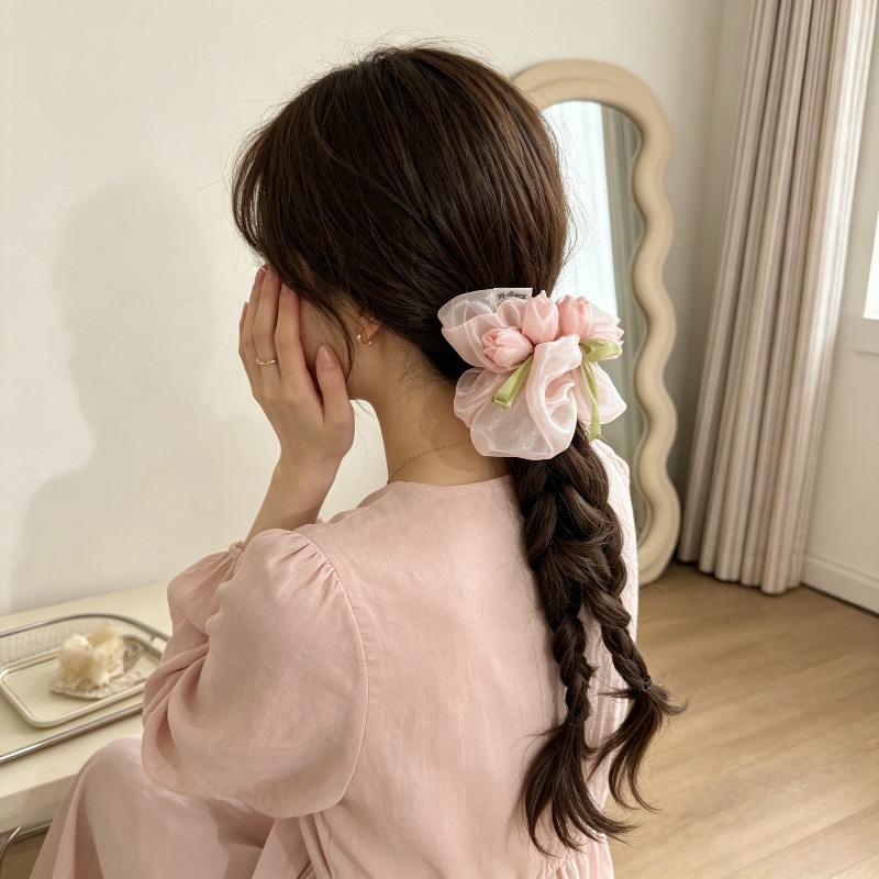 Elástico de Cabelo Coreano Tul - Women Accessories Photos avaliação e preço