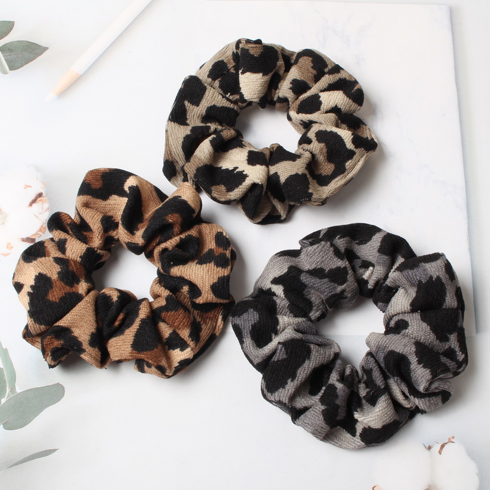 Estampa de leopardo scrunchie  - Hair Tie Velvet avaliação e preço