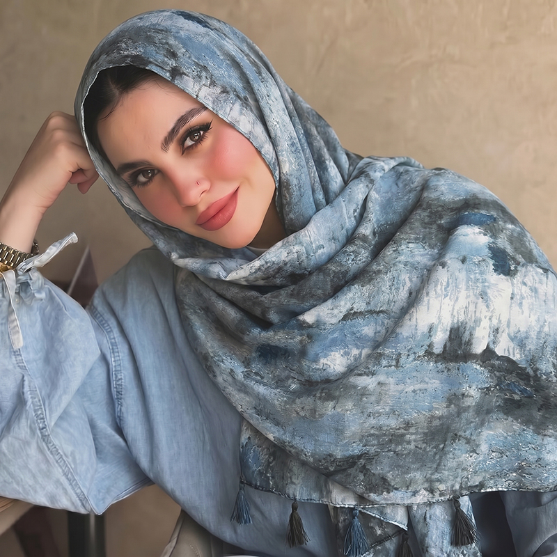 Hijab Respirável com Estampa d - Women'S Vacation Accessories avaliação e preço