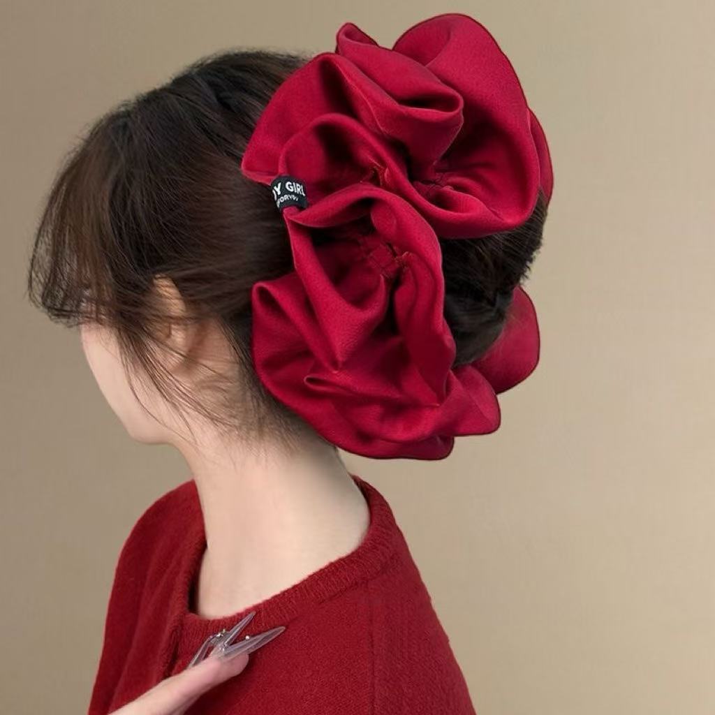 Scrunchies grandes de veludo – - Hair Tie Velvet avaliação e preço
