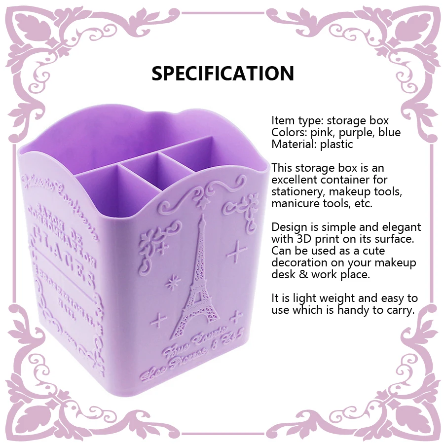 Suporte de escova para arte em - Women Accessories Organizer avaliação e preço