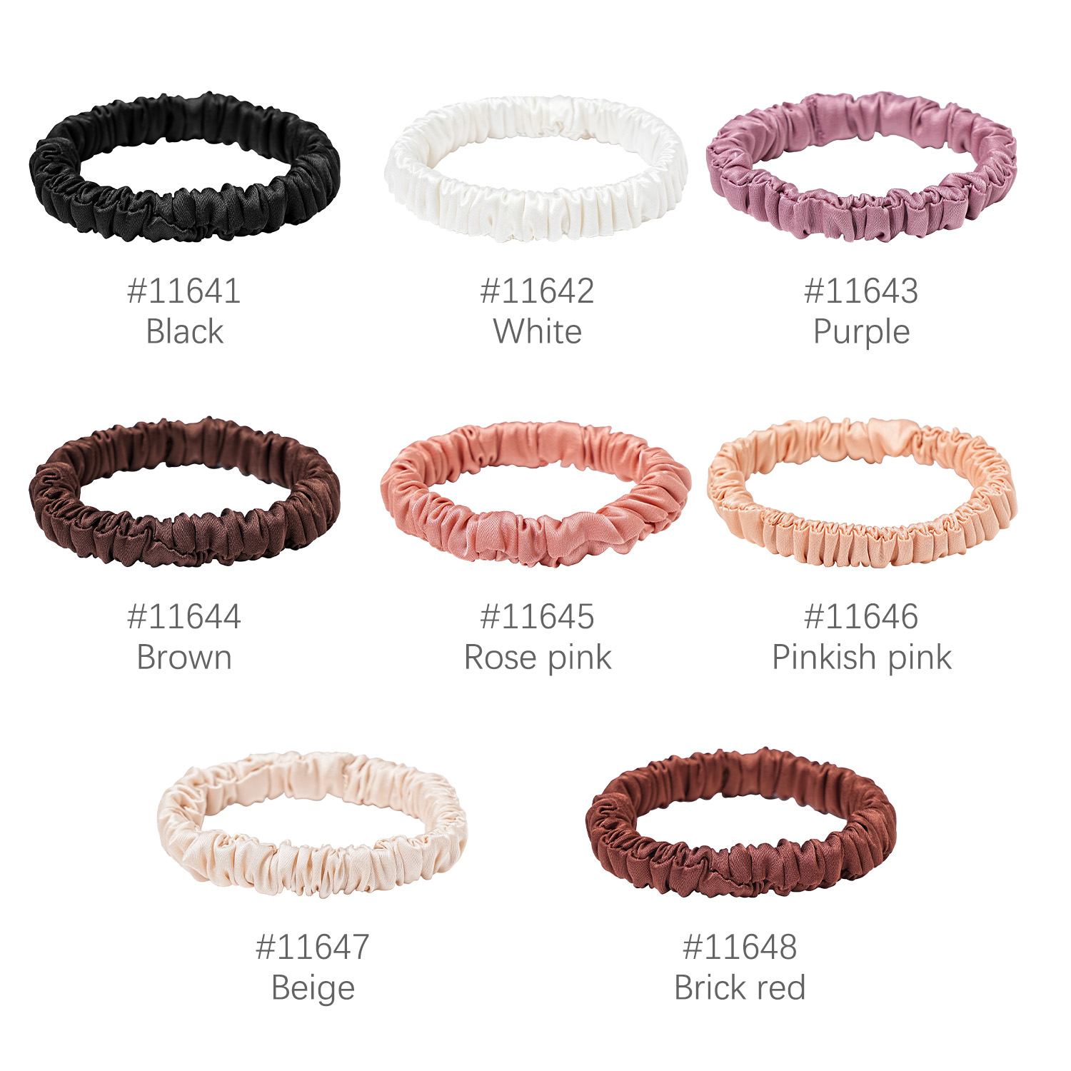 8 pçs/set 100% pura amoreira s - Hair Tie Velvet avaliação e preço