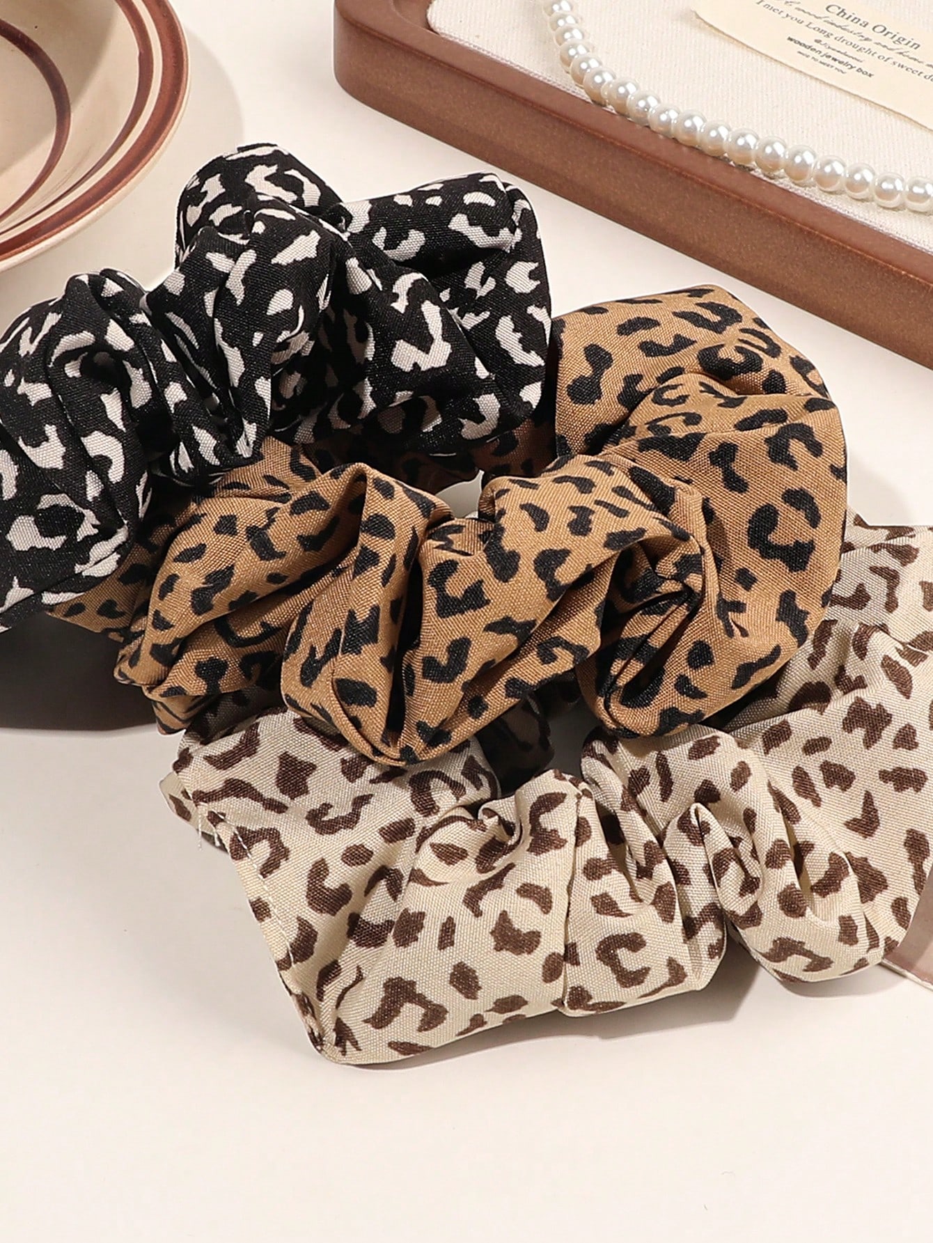3/6/12 pçs leopardo veludo e c - Hair Tie Velvet avaliação e preço