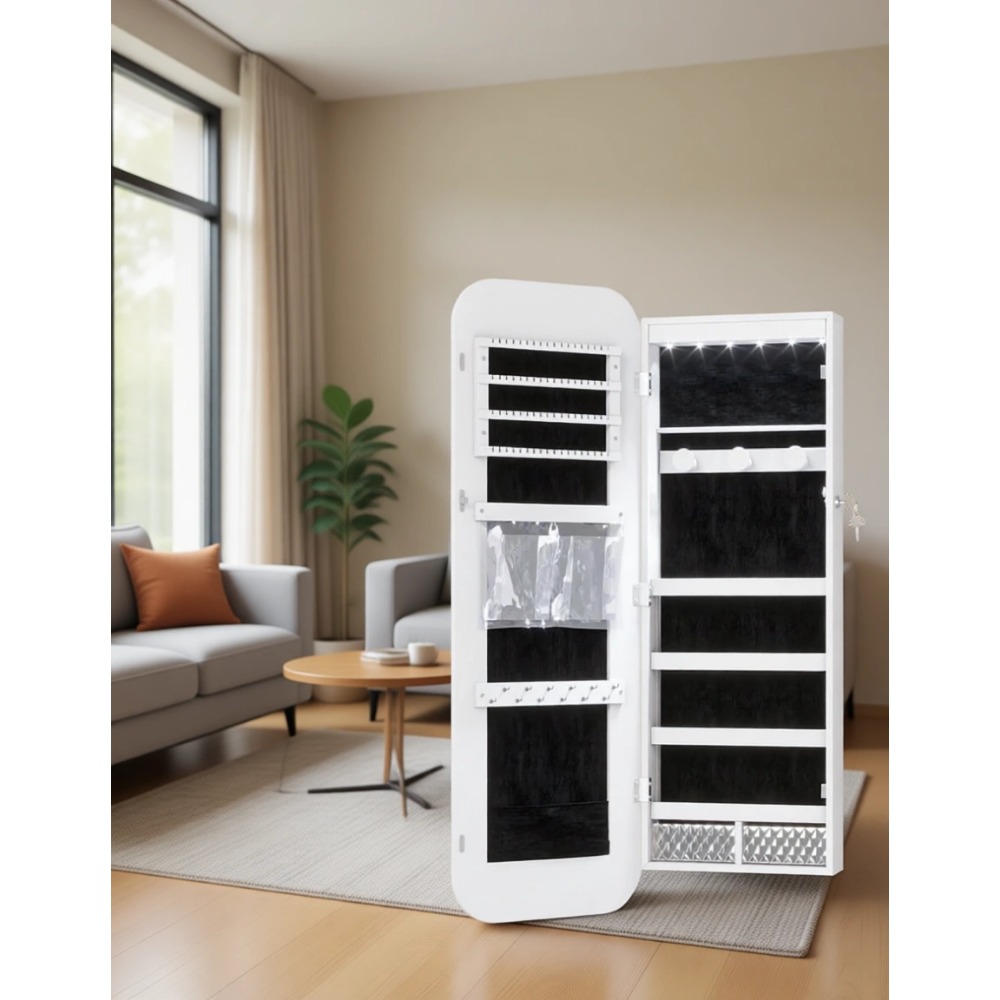 Armário de Joias Iluminado por - Women Accessories Organizer avaliação e preço