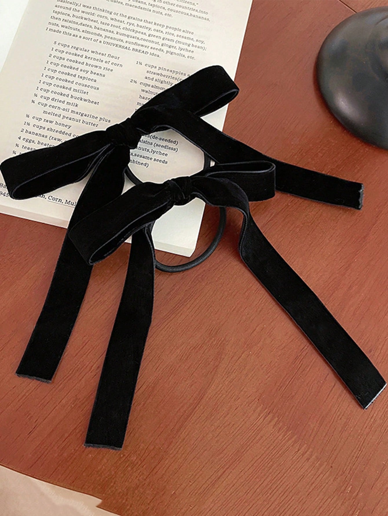 2/8 peças laços de cabelo com  - Hair Tie Velvet avaliação e preço