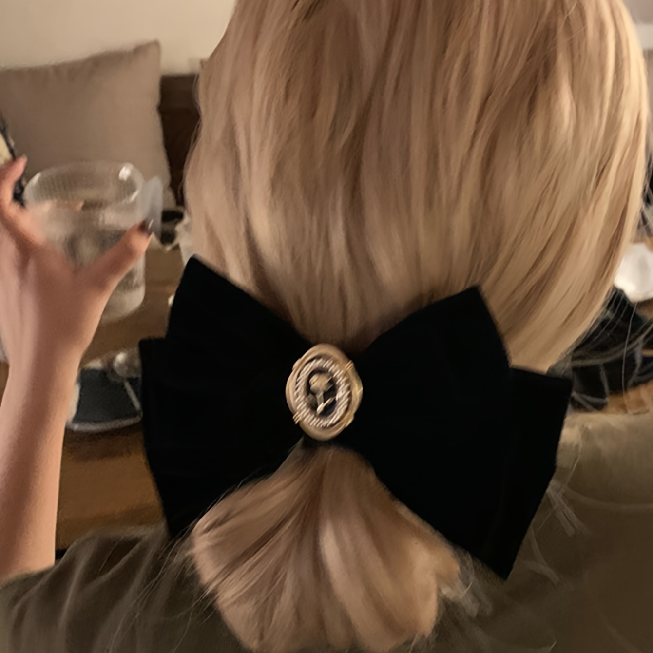 Laço de cabelo elegante com la - Hair Tie Velvet avaliação e preço