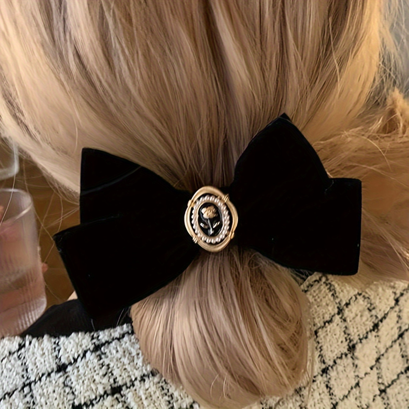Laço de cabelo elegante com la - Hair Tie Velvet avaliação e preço