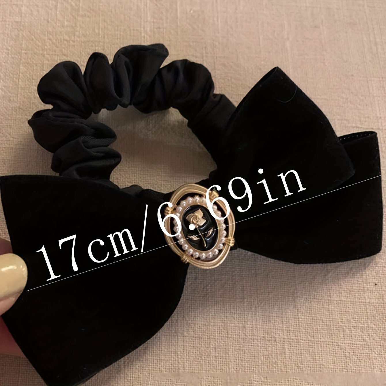 Laço de cabelo elegante com la - Hair Tie Velvet avaliação e preço
