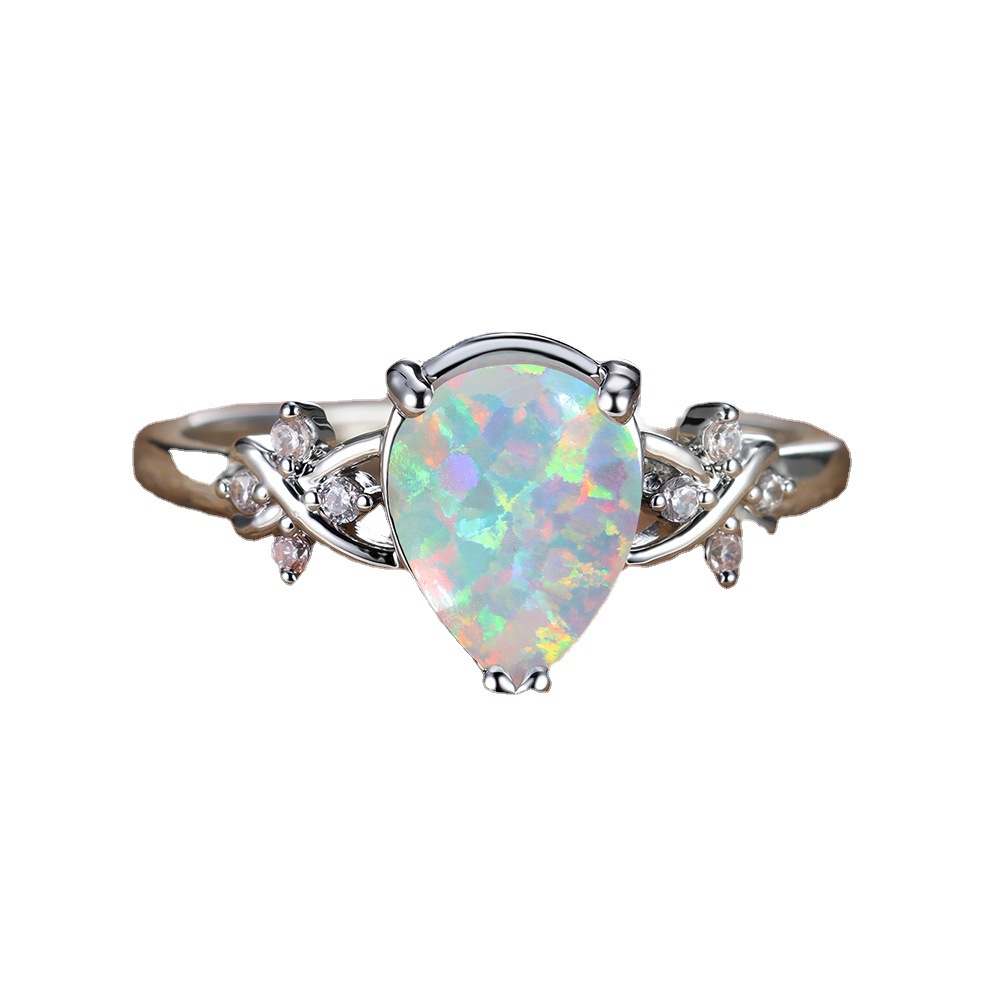 Novo Anel Flor com Borda Gota  - Women'S Accessories Australia avaliação e preço