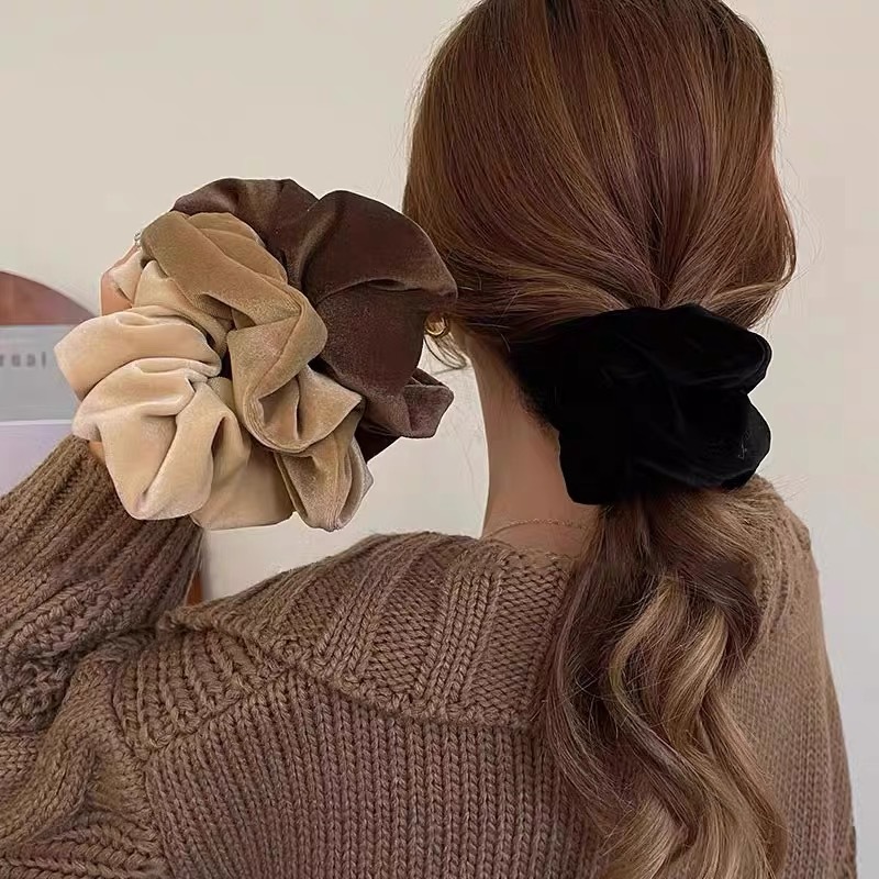 1-4 pçs feminino scrunchies de - Hair Tie Velvet avaliação e preço