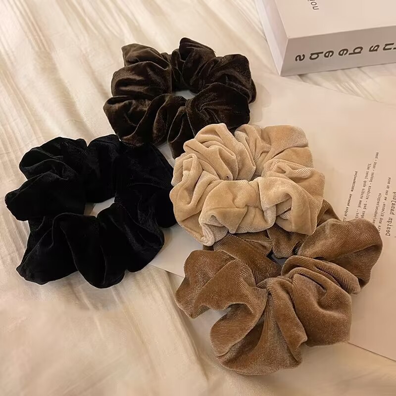 1-4 pçs feminino scrunchies de - Hair Tie Velvet avaliação e preço