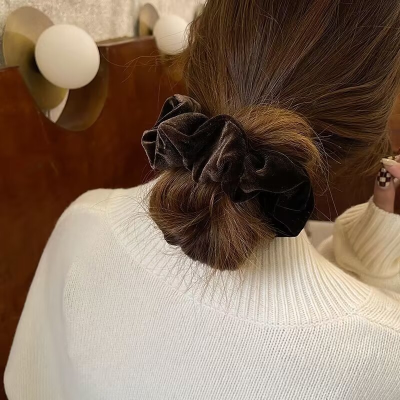 1-4 pçs feminino scrunchies de - Hair Tie Velvet avaliação e preço