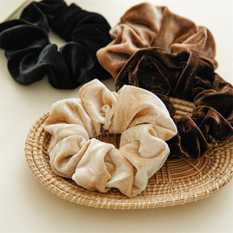 1-4 pçs feminino scrunchies de - Hair Tie Velvet avaliação e preço