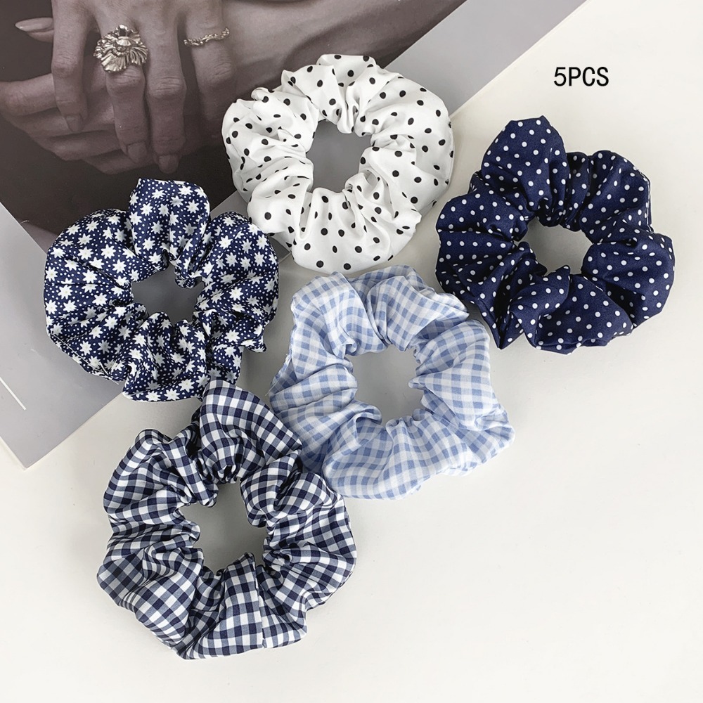 5 pçs laços de cabelo de bolin - Hair Tie Velvet avaliação e preço